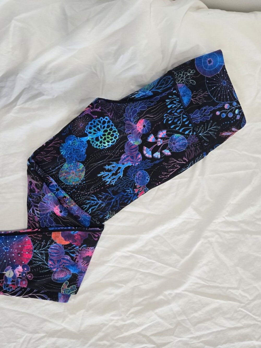 Blackmilk Museum Floral Coral High Waist Ninja Workout Leggings Medium M - Picture 3 of 12